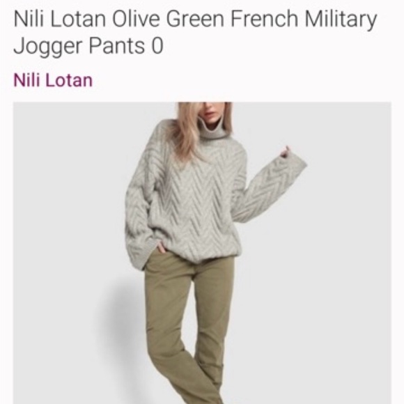 Nili Lotan Charcoal Pants - Picture 1 of 9